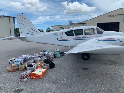 Supplies plane